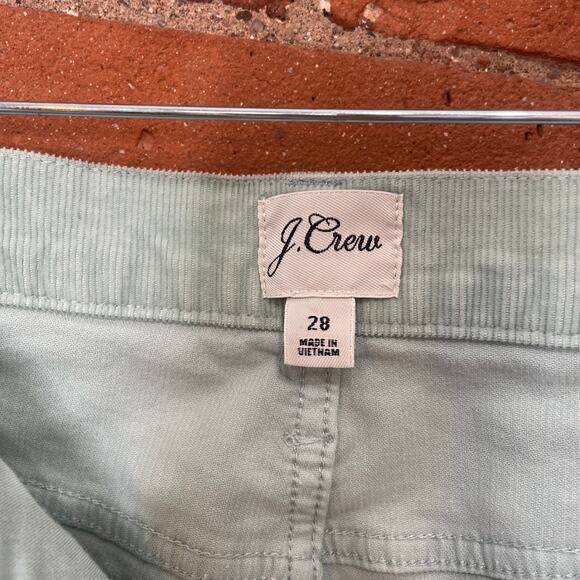 J. Crew Vintage Slim Straight Corduroy Pant in Dusty Shale sz 28 Mint Green - Picture 6 of 16